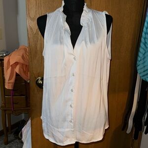 Flowy White Tank top